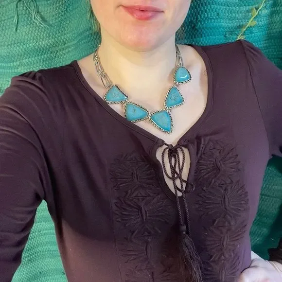 💰Artisan made SS 925 Druzy necklace twisted bezel